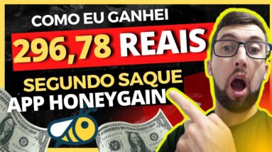 COMO GANHEI R$296,78 SEM FAZER NADA NA INTERNET | HONEYGAIN | GANHAR DINHEIRO NA INTERNET
