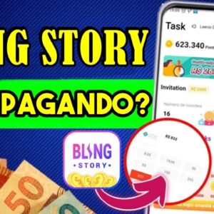 Bling Story - Como Sacar pelo Pix? Prova de Pagamento Pix, Pagou na hora!