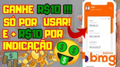INDIQUE E GANHE R$10 EM POUCOS MINUTOS! BMG PAGANDO R$ 10,00 POR INDICAÇÃO! | APP BMG