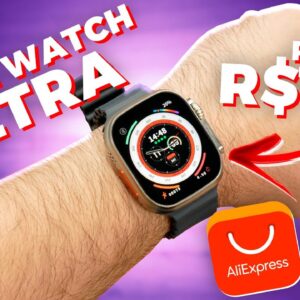 Esse “APPLE WATCH ULTRA” do AliExpress custa apenas R$170 e é BOM DEMAIS!