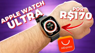 Esse “APPLE WATCH ULTRA” do AliExpress custa apenas R$170 e é BOM DEMAIS!