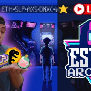 Estus Arcade #01 🕹️ BORA JOGAR: DINOX + CRYPTOGUARDS + AXIE INFINITY!!