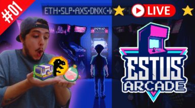 Estus Arcade #01 🕹️ BORA JOGAR: DINOX + CRYPTOGUARDS + AXIE INFINITY!!
