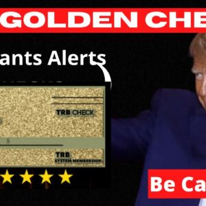 TRB GOLDEN CHECK - TRB GOLDEN CHECK REVIEW ⚠️((CAUTION)) - TRB Trump Golden Check - TRB System Check