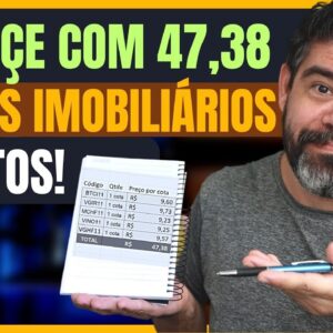 SUA CARTEIRA DE INICIANTE COM 5 FUNDOS IMOBILIÁRIOS BARATOS,  COM MENOS DE R$ 50,00 E  FIQUE RICO!