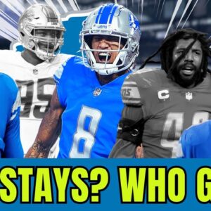 🦁 BREAKING: TOP 20 FREE AGENTS OF THE LIONS: WHO STAYS? WHO GOES?